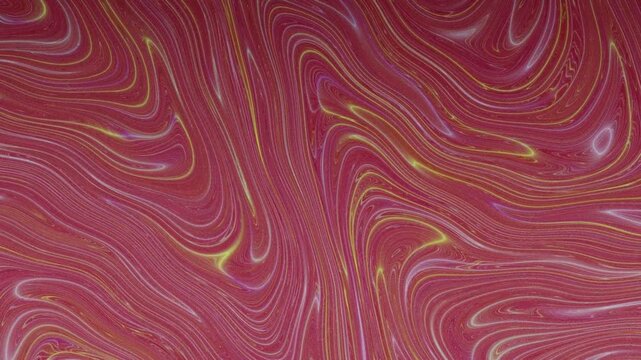 Red and Orange Neon Fluid Flow Seamless Loop Motion Background