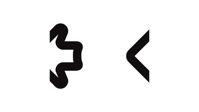 arrow big moving left animation icon.