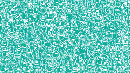 Fototapeta premium Abstract Teal and White Autostereogram Revealing a Hidden 3D Pyramid Shape Optical Illusion. Flat vector illustration EPS 10.