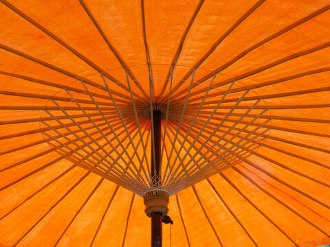 Inside an umbrella