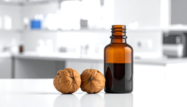 Opaque iodine bottle on laboratory bench