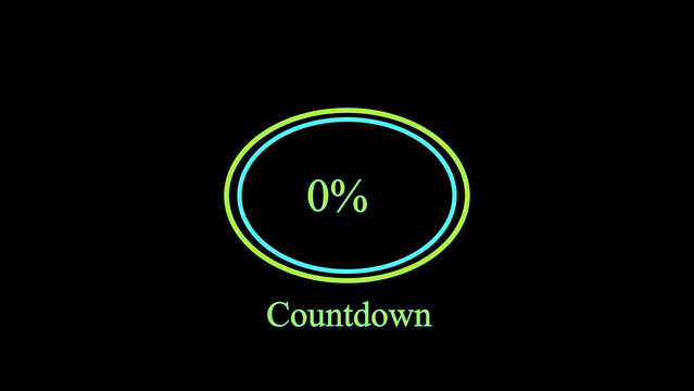 Countdown timer rings track data compilation limits past twenty-five percent. Automated software utility installers update buffering states via this countdown timer box.