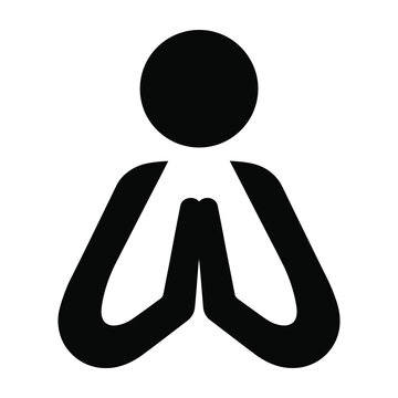 meditation yoga person icon symbol