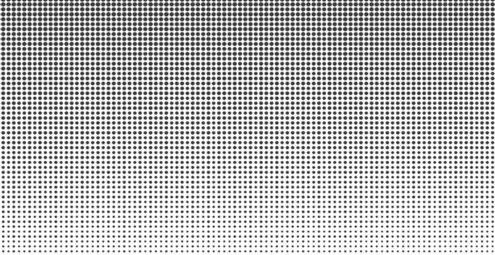 abstract halftone dots pattern seamless background. Digital Monochrome dotted texture vector.