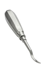 Fototapeta premium Stainless steel dental scaler tool on white background