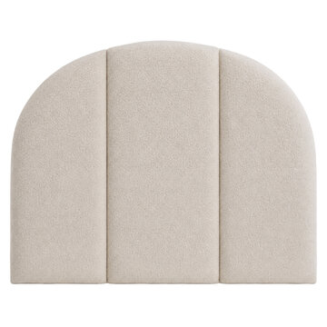 Modern Boucle Arched Headboard Soft Luxury Bedroom Furniture Design