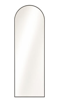Modern Black Arched Floor Mirror Luxury Minimalist Home Decor