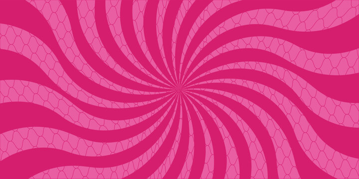Retro rays comic pink background pop art style