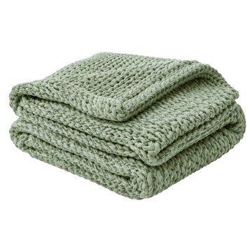 Soft Folded Knit Blanket Modern Cozy Luxury Home Textile