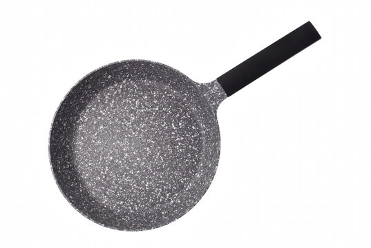 Nonstick Speckled Grey Granite Frying Pan Top View