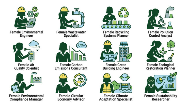 Women in STEM careers: Environmental, Engineering, Sustainability, and Green Technology Roles
