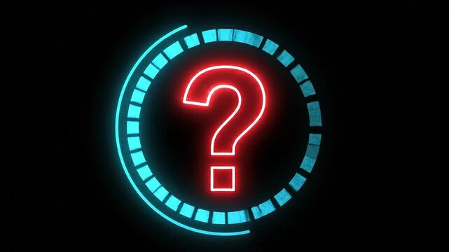 question mark on dark background
