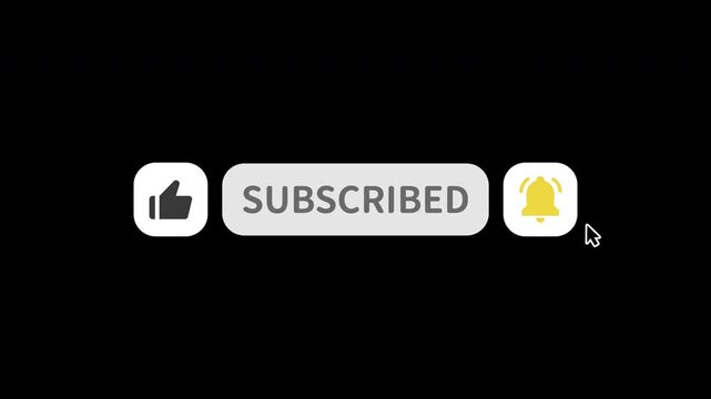 YouTube Subscribe Button with Cursor Animation