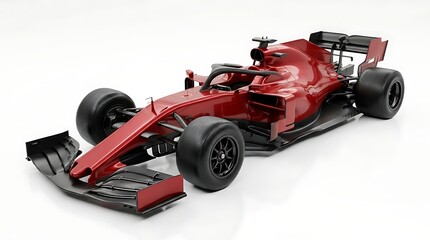 Fototapeta premium Detailed Studio Shot of a Modern Red Formula One Racing Car Model.