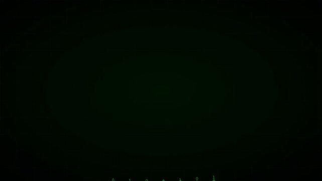 Biological DNA double helix dissolving into matrix binary code data rain