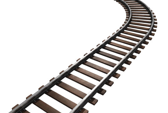 Curving Railroad Tracks with Wooden Sleepers