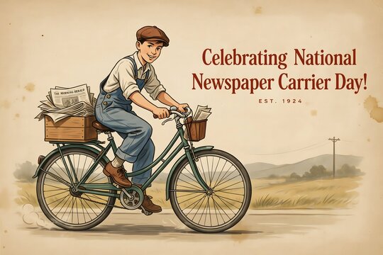 National Newspaper Carrier Day Tribute Ideas, Appreciate Delivery Workers, Paper Route Tradition, Community Support, Local Service Recognition Inspiration Guide Today