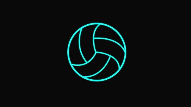 Glowing Neon Chat GPT Icon Animation. AI Chatbot Logo Loop, Technology UI Symbol, and Virtual Assistant Visual Effect. motion  4k video.