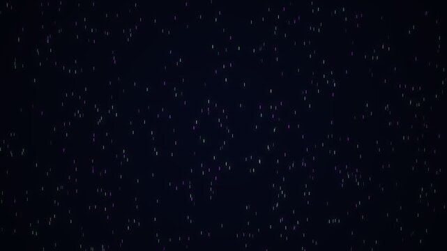 Abstract digital rain in purple and green seamless motion
