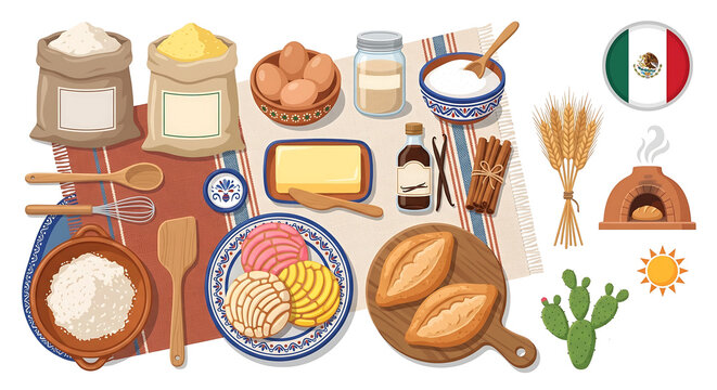 Mexican Bakery Pantry Collection with Traditional Baking Essentials