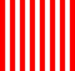 Obraz premium Minimal red and white vertical stripe pattern background, ideal for graphic design, branding, packaging, textiles, wallpapers, and modern decorative projects.