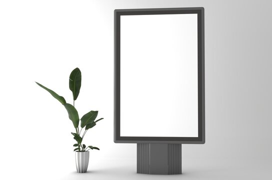 Clean blank storefront advertising sign mockups isolated on white, ideal for branding, logo presentation, retail identity, and commercial design.