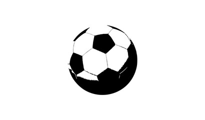 Fototapeta premium Classic Black and White 3D Soccer Ball Vector Isolated on White Background for Sports Branding