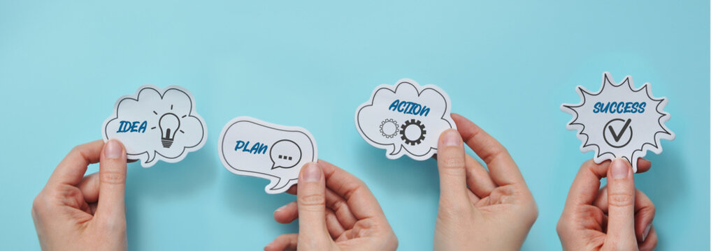 Idea Plan Action Success Business Process Concept