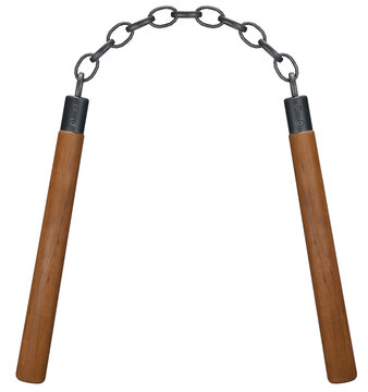 Traditional Wooden Nunchaku Martial Arts