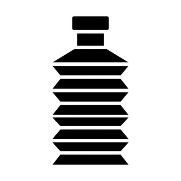 collapsible water bottle glyph icon