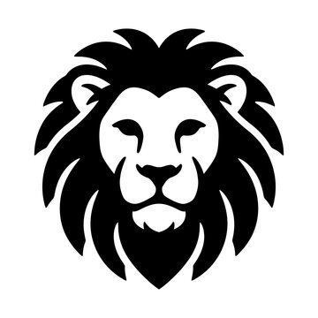 lion head glyph icon