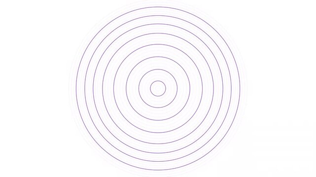 Rotating concentric dashed circles on a white background