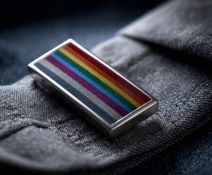 Celebrating diversity with a vibrant pride badge