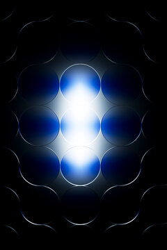 Vertical Blue Glowing Abstract Design