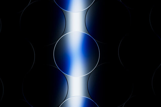 Blue Glowing Circular Light Abstract
