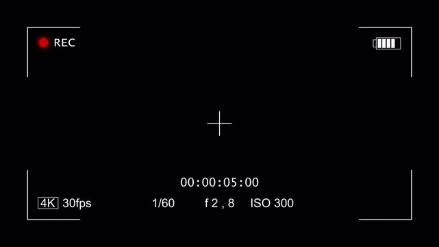 Surveillance cctv monitoring screen template camera viewfinder, CCTV User interface video overlay. 4k