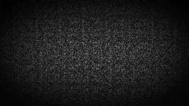 TV error with static noise and bad signal distortion background. Video effect of white noise and glitch.