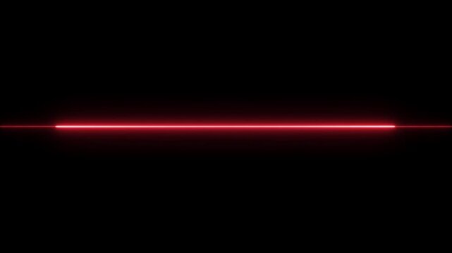 Two horizontal red glowing bars, separated by a dark space, against a black background. creating a minimalist light effect