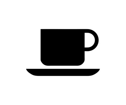 CF 002: Refreshments, coffee shop or caf&eacute; or buffet icon sign. Commercial facilities vector design and illustration.
