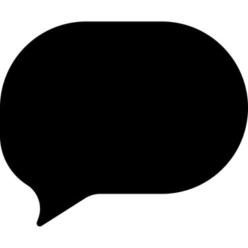 Black speech bubble icon chat message symbol conversation talk bubble isolated on white background vector