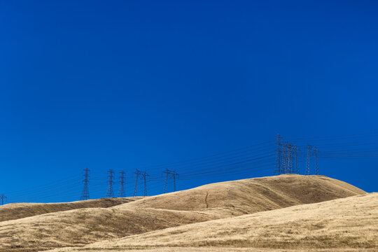 Pieito Hills in the San Joaquin Valley, California, USA