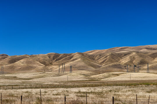 Pieito Hills in the San Joaquin Valley, California, USA