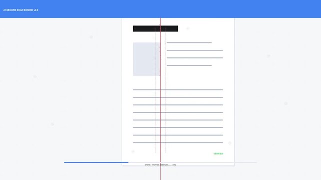 Artificial Intelligence Document Scanning and Automated Verification Process