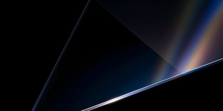 a diagonal glare on the corner, with a light reflection from a transparent panel. The background has a shiny plastic texture, and there's a see-through window overlaying a screen display