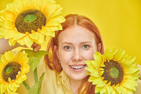 Sunflower portrait