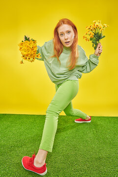 active florist woman