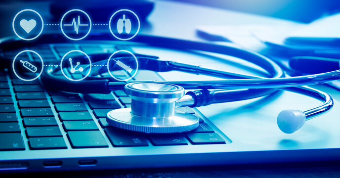 Medical examination and healthcare business concept, Big Data for health analytics, health insurance marketing strategy