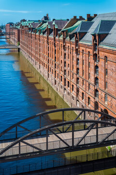 Hamburg, Germany. The Warehouse District (German: Speicherstadt), a Unesco World Heritage. It is located in the port of Hamburg.