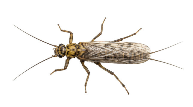 Stonefly insect isolated on transparent background