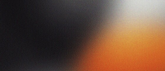 A dramatic color gradient background with a distinct grainy texture, fading from deep black into a vibrant orange, creating a striking contrast. © X -  Warrior